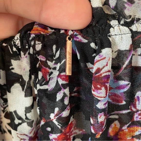 MISA Fleur Ruffle Floral Print Dress XS - Picture 7 of 9